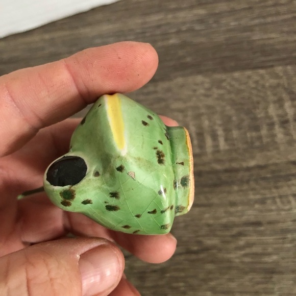 70s Ceramic Frog Plant Water Spike - Picture 9 of 10